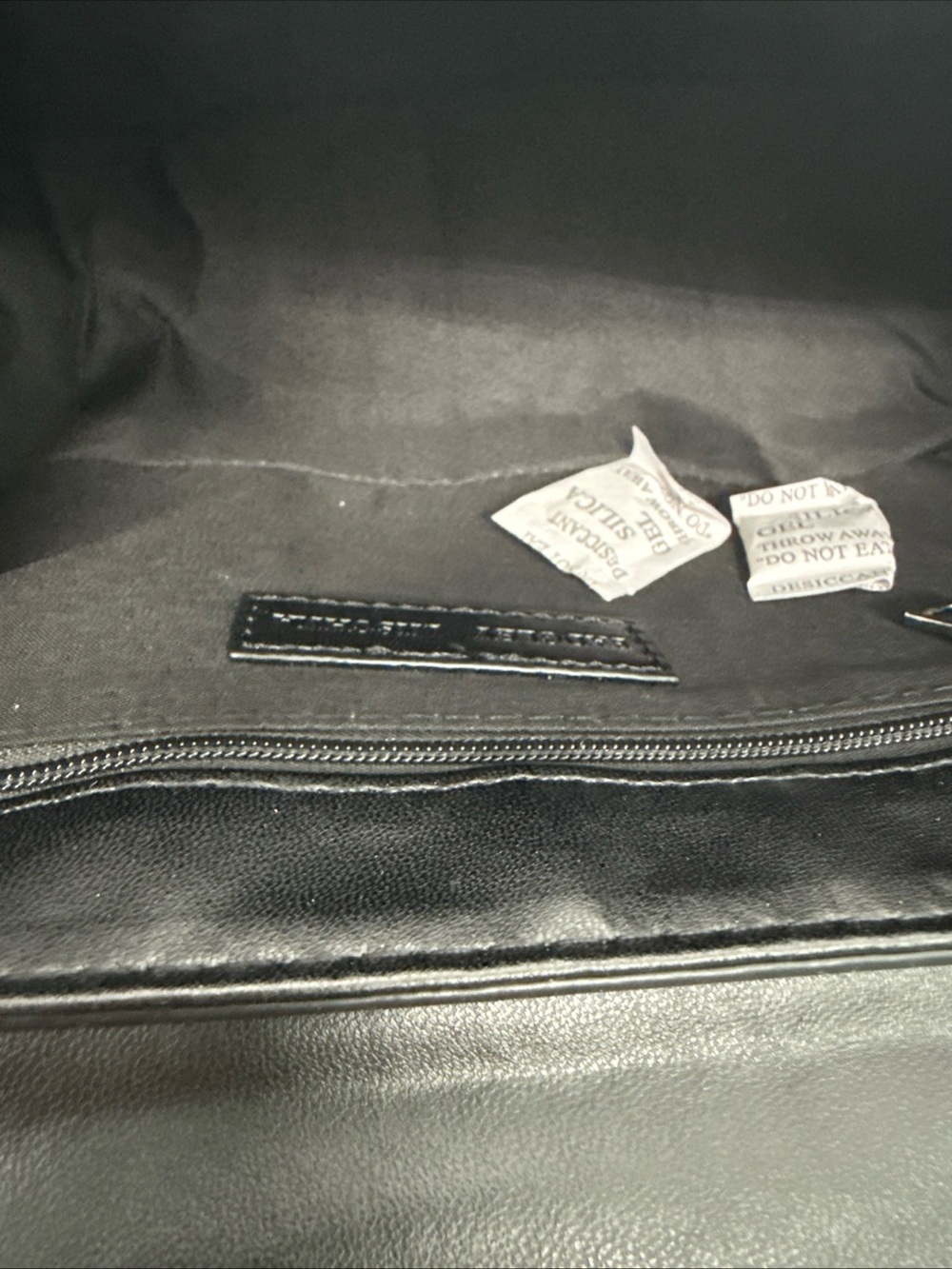 Badgley Mischka Black Quilted black diamond denim Crossbody Bag Silver Hardware - Picture 9 of 16